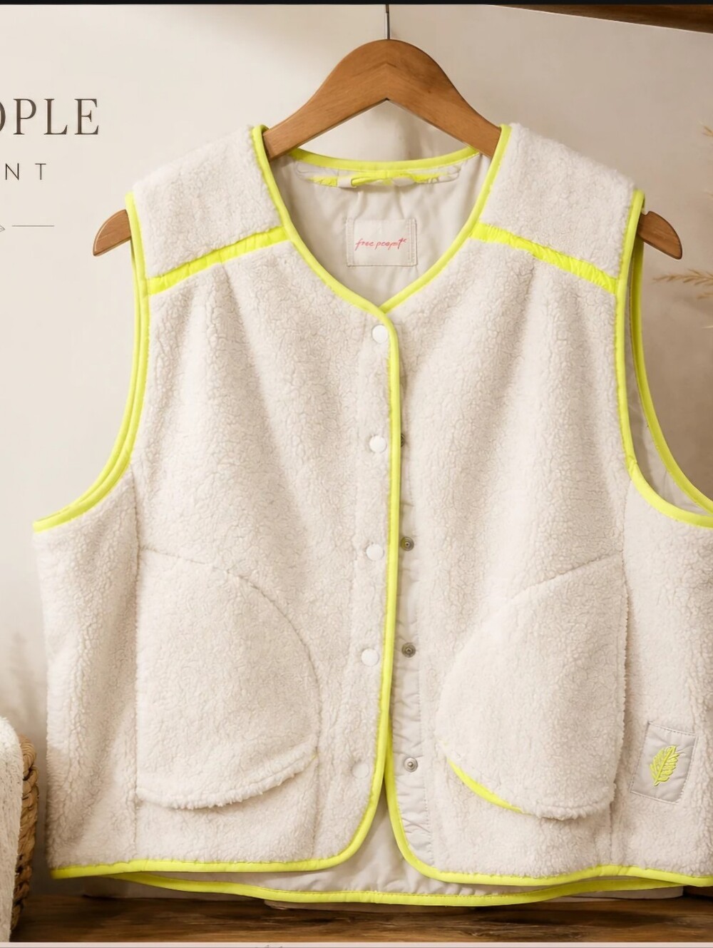 NWT Free People Keep it cozy mountain High water resistant vest Women's Size Sm